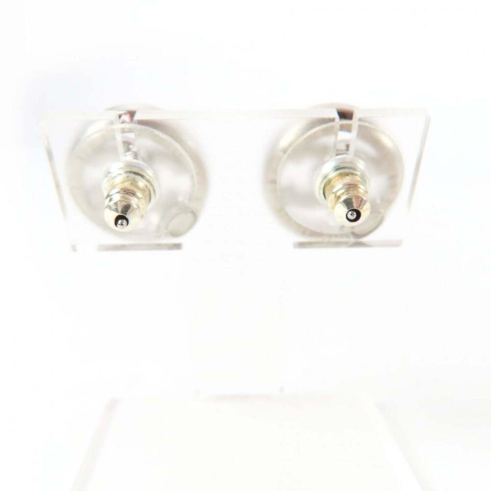CHANEL Silver Logo Earrings - Picture 4 of 8